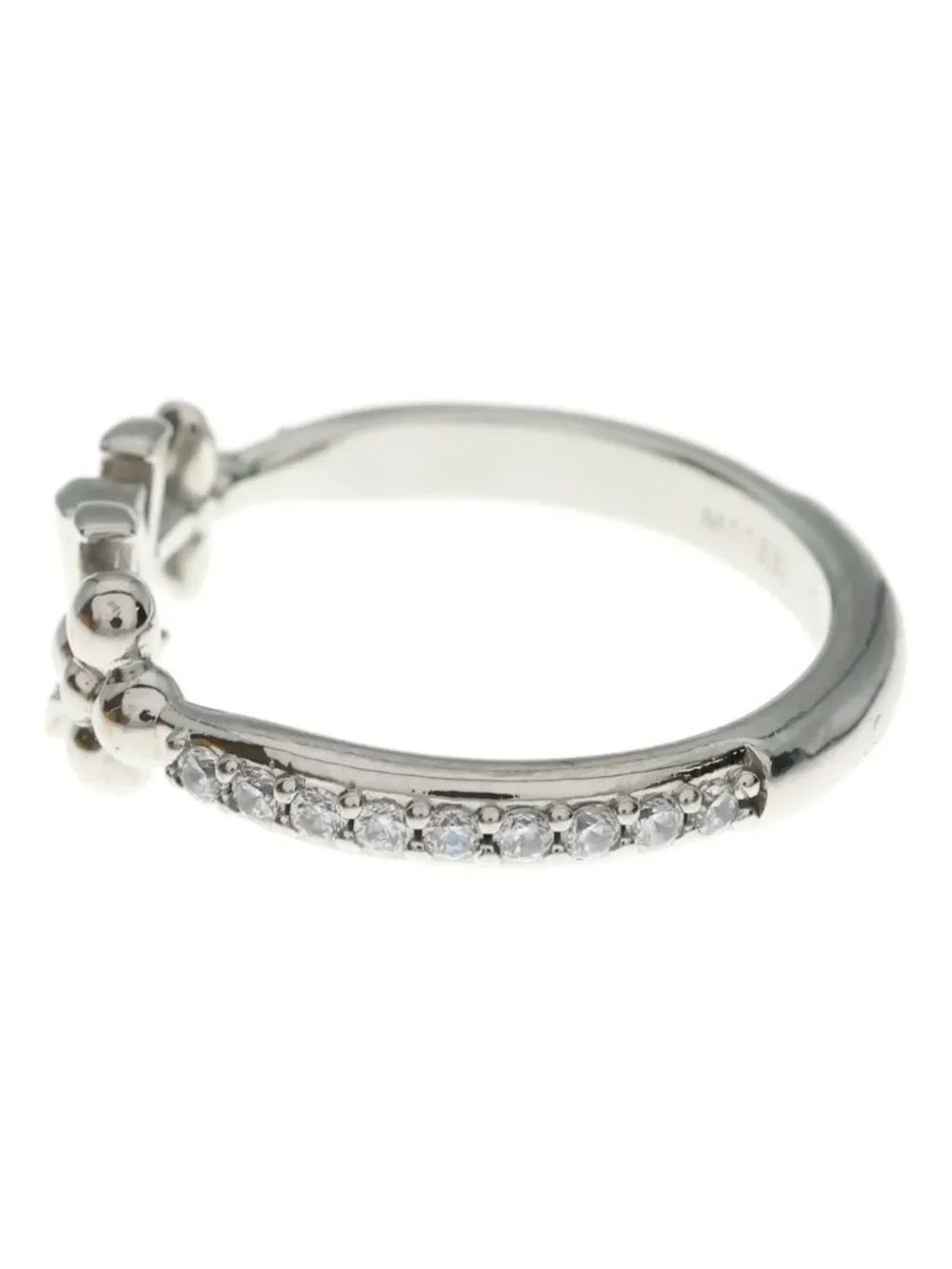 Louis Vuitton LV Iconic Rhinestone Ring Silver
